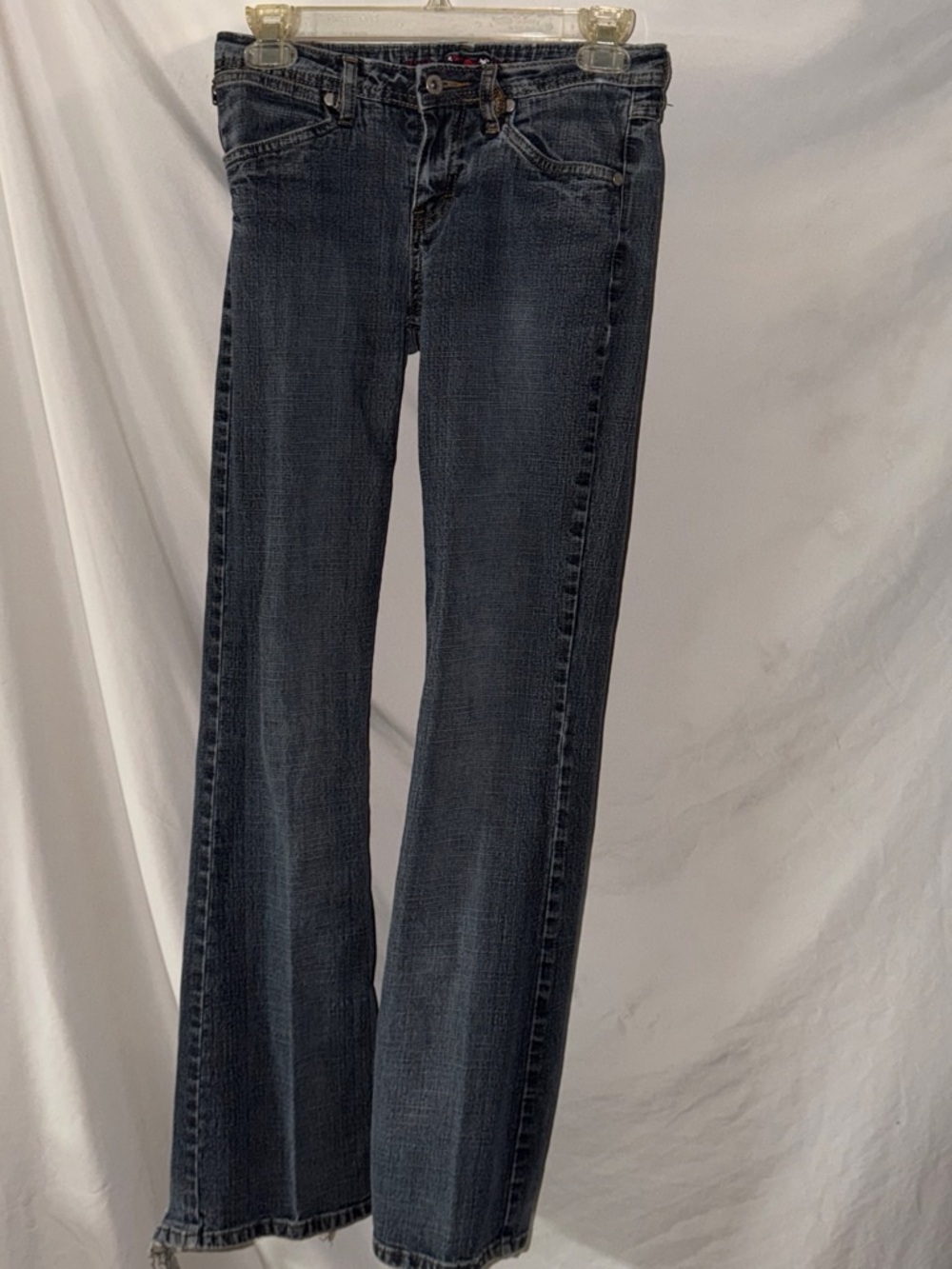 Women's Dark Wash Straight-Leg Jeans - Dark Blue